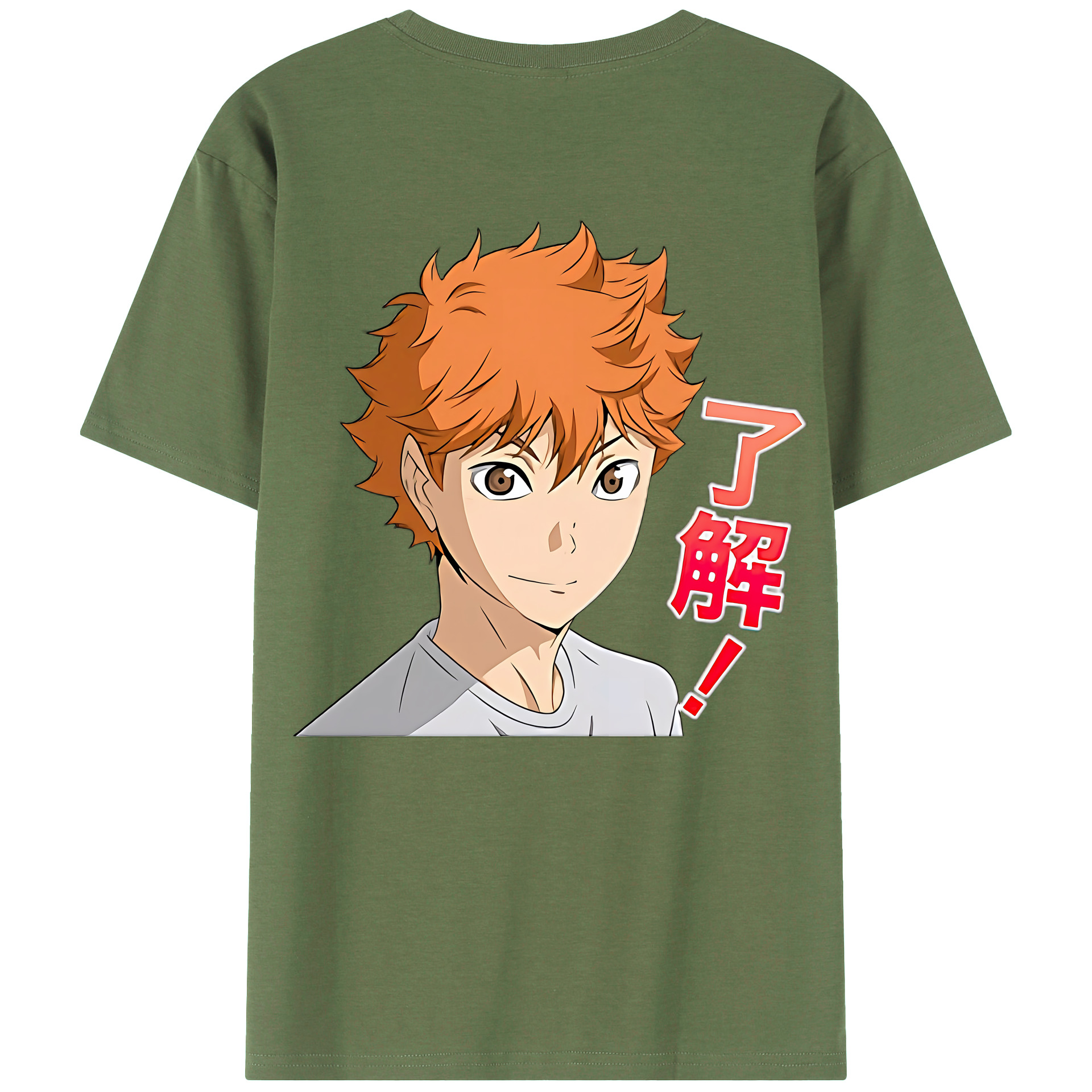 （画像用） ハイキュー!! Haikyu!! 綿100％ メンズ半袖Tシャツ（バックプリント） 通気性